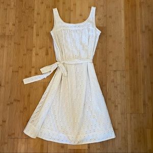 Liz Claiborne petite size 2 white eyelet dress in excellent condition.